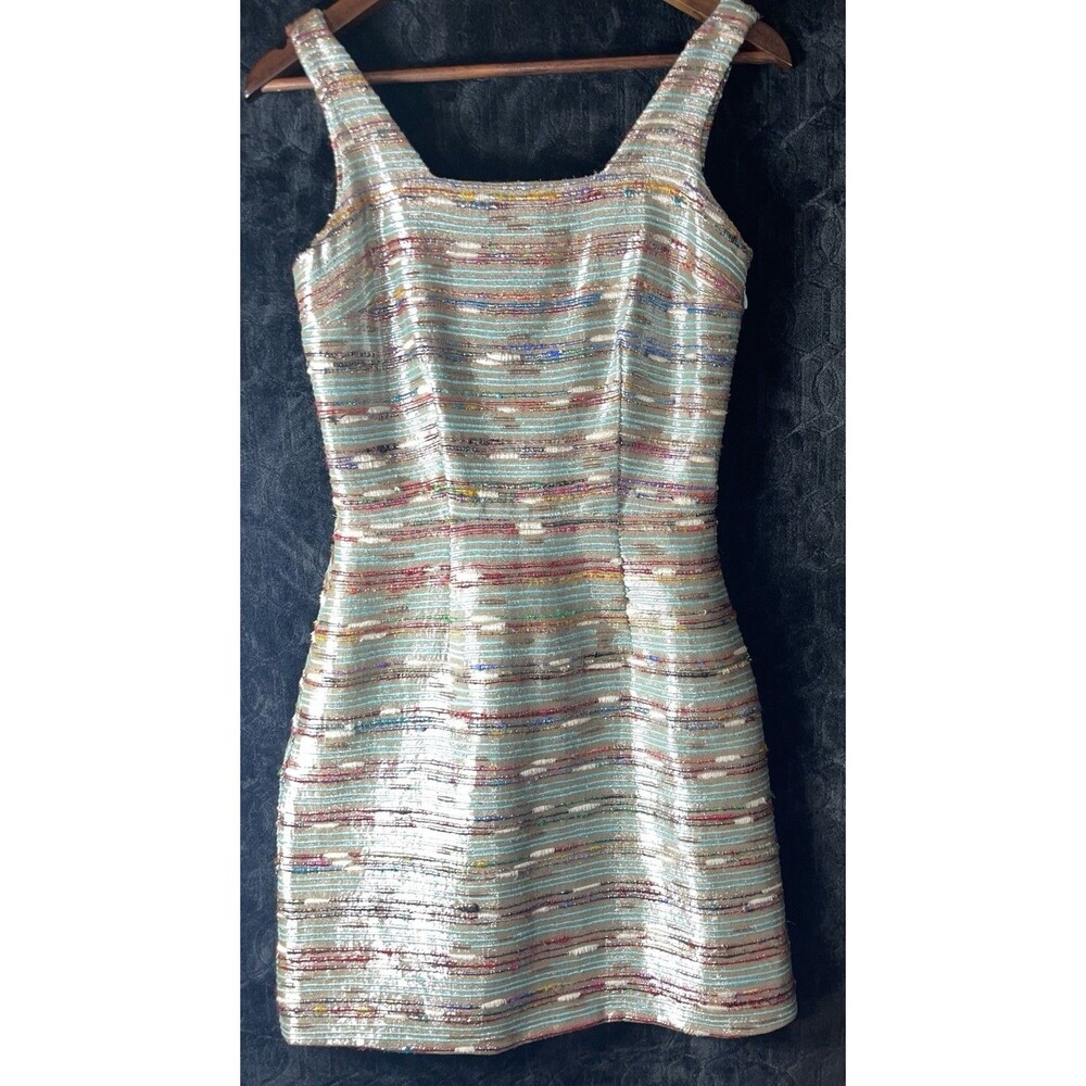 Kirribilla San Francisco Party Dress Metallic Pockets Side Zip Women’s Size 0